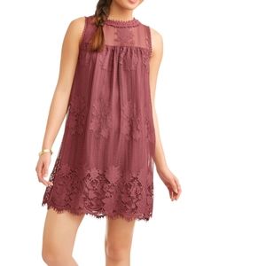 No Boundaries Floral Lace Mini Dress